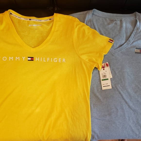 tommy hilfiger women's yellow top